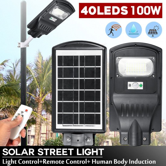 30W LED Solar Light Radar PIR Induction Outdoor Street Wall Lamp + Remote Control 30W LED Solar Light Radar PIR Induction Outdoor Street Wall Lamp + Remote Control