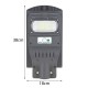 40W Solar Street Light Radar+Light Sensor LED Outdoor Garden Wall Lamp for Park, Garden, Courtyard, Street, Walkway(No Pole)