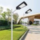 462 LED Waterproof Wall Street Light Solar Panel Radar Sensor Lamp with Remote Control