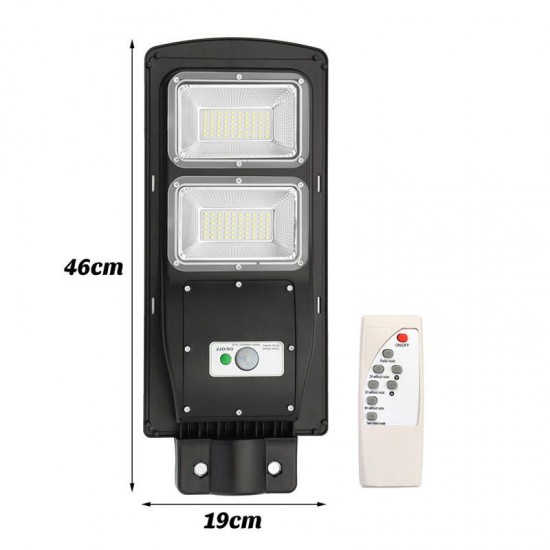 60W 120LED Solar Power LED Street Light Radar PIR Motion Sensor Wall Lamp Remote