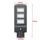 60W 180LED Solar Powered Lamp PIR Motion Sensor Outdoor Garden Street Light for Outdoor Road Garden