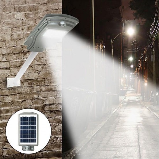60W Solar Powered Radar Sensor Light Control LED Street Light Outdoor Waterproof Wall Lamp