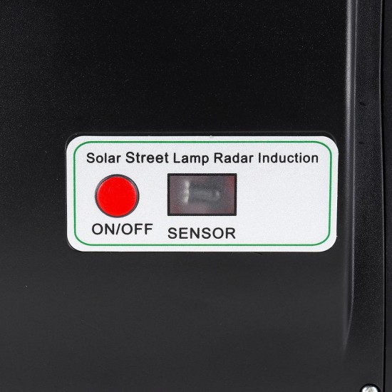 70W 120 SMD2835 LED Solar Street Light Radar Senser Outdoor Garden Wall Timer Lamp with Remote Controller