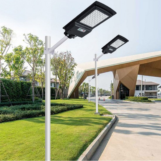 80LED Solar Street Light Radar Sensor + Digital Display + Remote Control Security Wall Lamp Waterproof Outdoor Decor 80LED Solar Street Light Radar Sensor + Digital Display + Remote Control Security Wall Lamp Waterproof Outdoor Decor