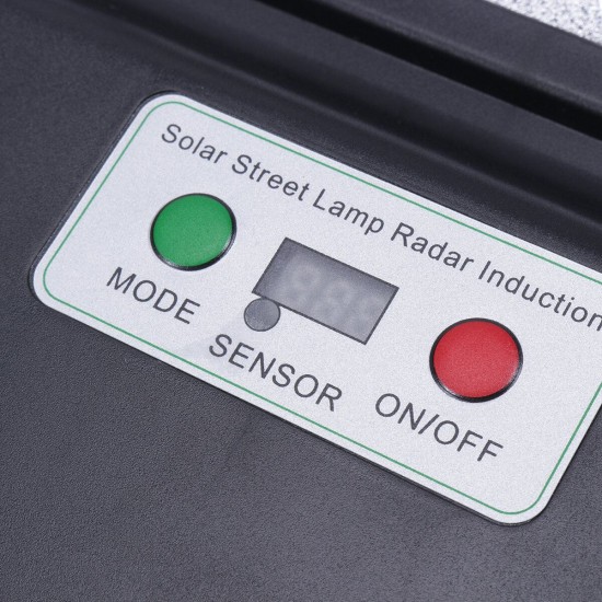 80LED Solar Street Light Radar Sensor + Digital Display + Remote Control Security Wall Lamp Waterproof Outdoor Decor 80LED Solar Street Light Radar Sensor + Digital Display + Remote Control Security Wall Lamp Waterproof Outdoor Decor