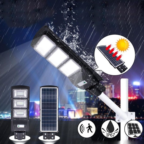 90W LED Solar Street Light Radar Induction PIR Motion Outdoor Wall Garden Lamp