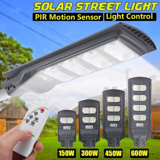 Solar Powered 140/280/420/560LED Street Light PIR Motion Radar Sensor Waterproof Outdoor Garden Lamp