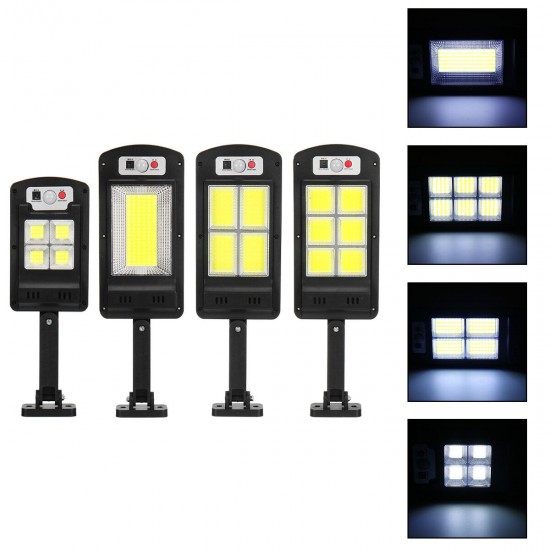 LED Solar COB Light PIR Motion Sensor Induction Wall Street Road Garden Lamp + Remote Control