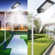 Radar Induction 144LED Solar Street Light Security Wall Lamp Waterproof Outdoor Garden Lighting + Remote Control