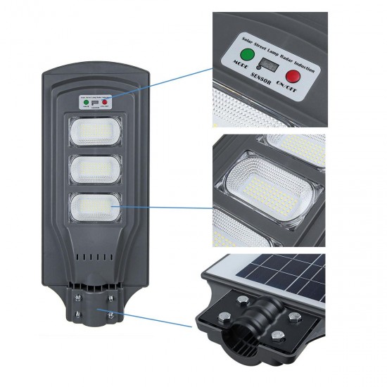 Solar Panel Motion Sensor Lamp 117/234/351 LED Wall Street Light With Remote Control Solar Panel Motion Sensor Lamp 117/234/351 LED Wall Street Light With Remote Control