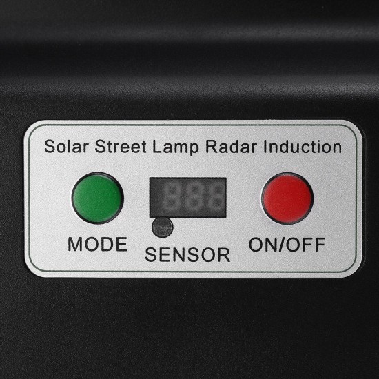 Solar Powered 936LED Street Light Radar Sensor Digital Display Wall Lamp Waterproof Garden Lighting with Remote Control Solar Powered 936LED Street Light Radar Sensor Digital Display Wall Lamp Waterproof Garden Lighting with Remote Control