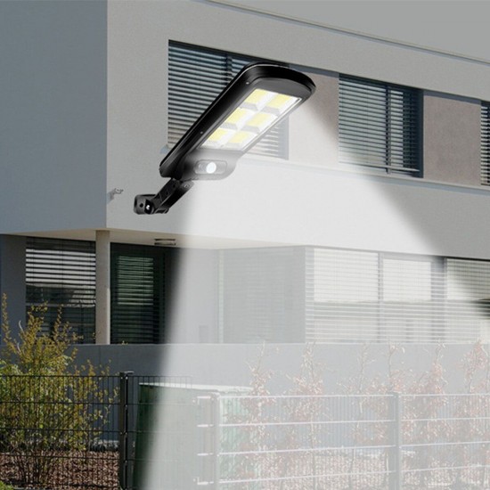 Solar Powered LED COB Street Light PIR Motion Sensor Outdoor Garden Wall Lamp+Remote Control Solar Powered LED COB Street Light PIR Motion Sensor Outdoor Garden Wall Lamp+Remote Control