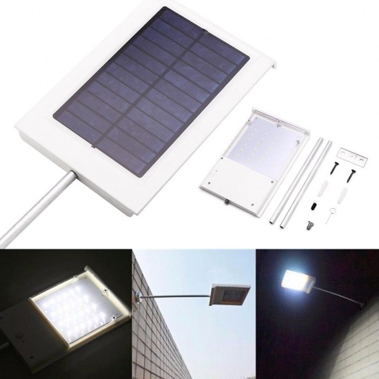 Waterproof Outdoor 24 LED Solar Power Street Lamp Garden Security Wall Light