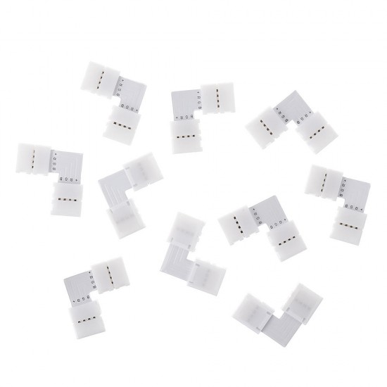 1 Set 5050 4Pin 10MM RGB LED Strip Light Connector Includes More Parts Fixed Clips Screws for DIY 1 Set 5050 4Pin 10MM RGB LED Strip Light Connector Includes More Parts Fixed Clips Screws for DIY
