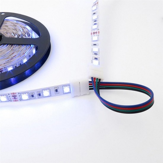 1 Set 5050 4Pin 10MM RGB LED Strip Light Connector Includes More Parts Fixed Clips Screws for DIY 1 Set 5050 4Pin 10MM RGB LED Strip Light Connector Includes More Parts Fixed Clips Screws for DIY