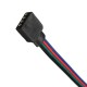 10 PCS 4 Pin 10MM Connector Wire Female Cable For SMD3528/5050 Non-Waterproof RGB LED Strip Light