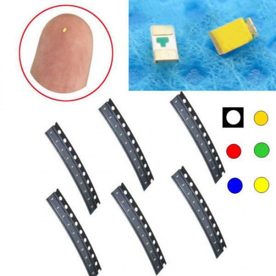 10 pcs 0402 Colorful SMD SMT LED Light Lamp Beads For Strip Lights 3.0-3.2V