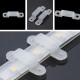 100PCS 12mm Width Mounting Brackets Fixed Silicon Clip for 3528 5050 LED Strip Light