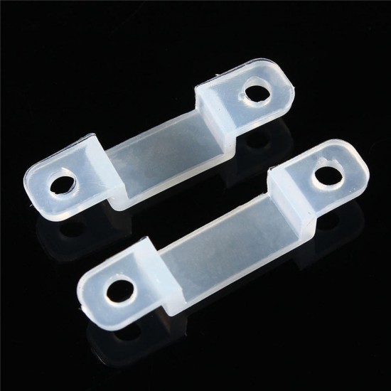 100PCS 14mm Width Mounting Brackets Fixed Silicon Clip for 12MM 3528 5050 LED Strip Light 100PCS 14mm Width Mounting Brackets Fixed Silicon Clip for 12MM 3528 5050 LED Strip Light