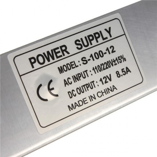 100W Switching Power Supply 85-265V to 12V 8.5A For LED Strip Light