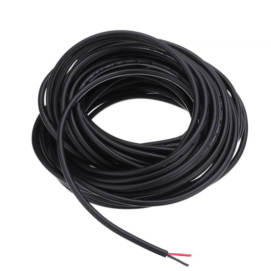 10M 2Pin Waterproof Electrical Wire 24/22/20 AWG Extend PVC LED Strip Extension Cable Power Cord