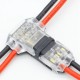 10PCS 2 Pin Transparent T Type Quick Connector No Welding Wire Terminal Block for LED Strip Light