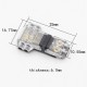 10PCS 2 Pin Transparent T Type Quick Connector No Welding Wire Terminal Block for LED Strip Light