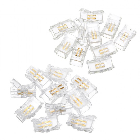 10PCS 2Pin 8MM Board to Board/Board to Wire Connector for Waterproof Single Color LED Strip Light