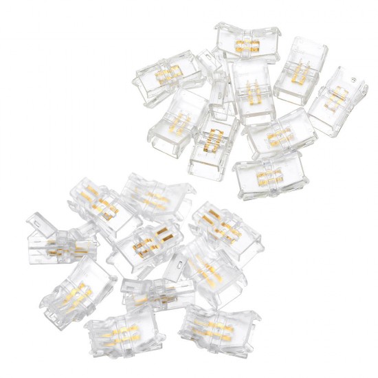 10PCS 2Pin 8MM Board to Board/Board to Wire Connector for Waterproof Single Color LED Strip Light 10PCS 2Pin 8MM Board to Board/Board to Wire Connector for Waterproof Single Color LED Strip Light