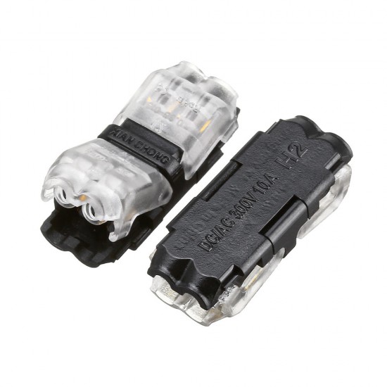 10PCS 2Pin Spring Quick Connector Wire No Welding Clamp Terminal Block for LED Strip Light 10PCS 2Pin Spring Quick Connector Wire No Welding Clamp Terminal Block for LED Strip Light