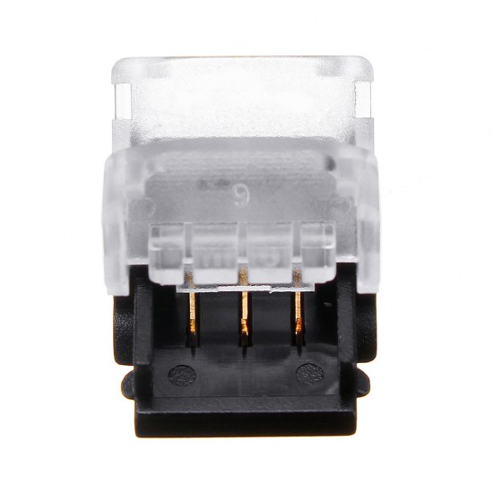 10PCS 3 Pin 10MM IP20 Board to Board LED Tape Connector Terminal for 1903 2811 2812 RGB Strip Light