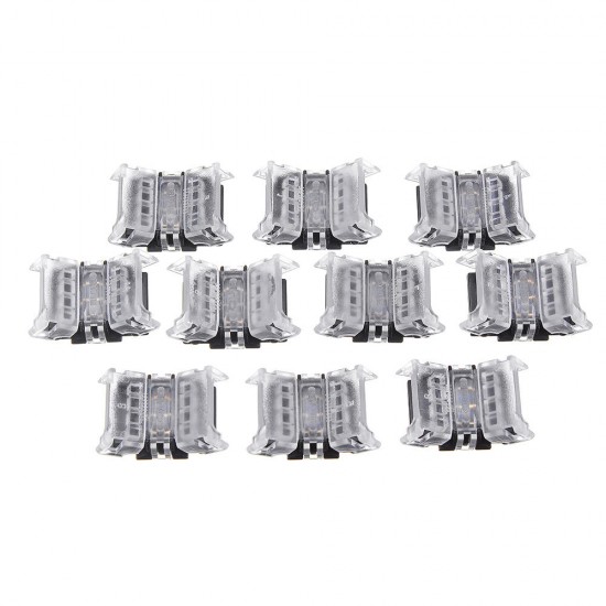 10PCS 3 Pin 10MM IP20 Board to Board LED Tape Connector Terminal for 1903 2811 2812 RGB Strip Light