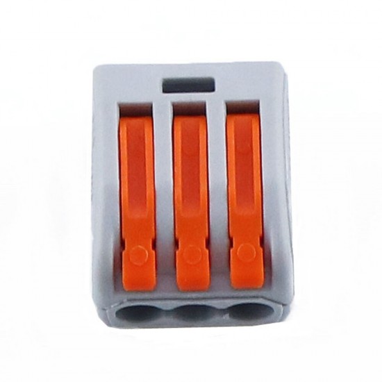 10PCS 3Pin PCT-213 Colorful Mini Fast Wire Connectors Universal Compact Wiring Push-in Terminal Block 10PCS 3Pin PCT-213 Colorful Mini Fast Wire Connectors Universal Compact Wiring Push-in Terminal Block