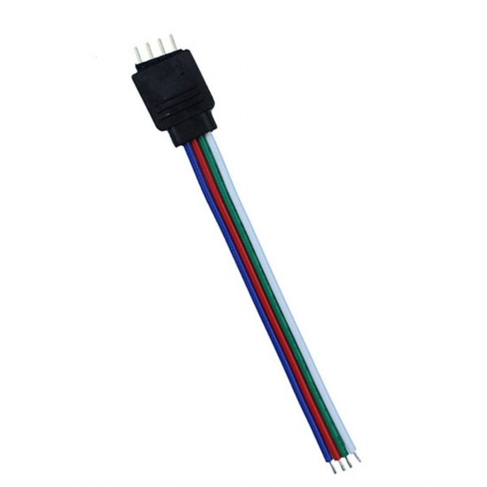 10PCS 4 Pin Male Connector Cable Wire For 10MM RGB SMD5050 LED Flexible Strip Light 10PCS 4 Pin Male Connector Cable Wire For 10MM RGB SMD5050 LED Flexible Strip Light