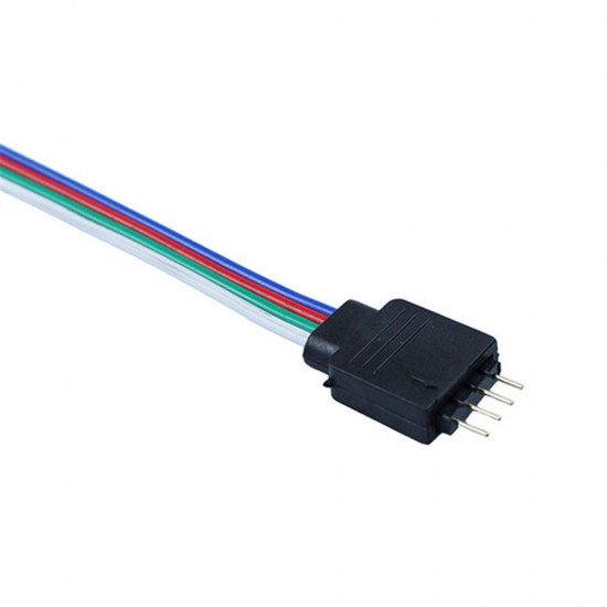 10PCS 4 Pin Male Connector Cable Wire For 10MM RGB SMD5050 LED Flexible Strip Light 10PCS 4 Pin Male Connector Cable Wire For 10MM RGB SMD5050 LED Flexible Strip Light