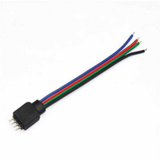 10PCS 4 Pin Male Connector Cable Wire For 10MM RGB SMD5050 LED Flexible Strip Light 10PCS 4 Pin Male Connector Cable Wire For 10MM RGB SMD5050 LED Flexible Strip Light