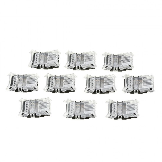 10PCS 4Pin 10mm No Weld Board to Wire Connector Terminal for IP20 RGB LED Strip Light