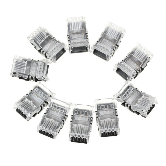 10PCS 4Pin 10mm No Weld Board to Wire Connector Terminal for IP20 RGB LED Strip Light 10PCS 4Pin 10mm No Weld Board to Wire Connector Terminal for IP20 RGB LED Strip Light