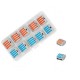 10PCS 4Pin PCT-214 Orange Blue Mini Fast Wire Connectors Universal Compact Wiring Push-in Terminal Block Box Kit