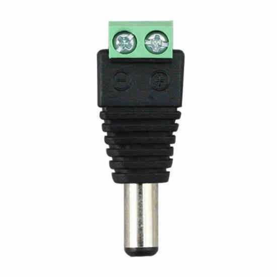 10PCS 5.5*2.1mm DC Power Male Plug Jack Adapter Connector for CCTV LED 5050 3528 5630 Strip Light