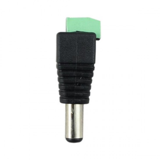 10PCS 5.5*2.1mm DC Power Male Plug Jack Adapter Connector for CCTV LED 5050 3528 5630 Strip Light