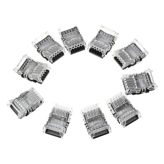 10PCS 5Pin 12MM Board to Wire Connector Terminal for No-waterproof 5050 2835 RGB LED Strip Light