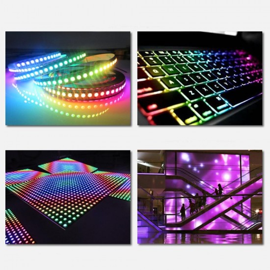 10PCS DC5V APA107 IC 5050 SMD RGB Built-in 0.2W 60mA LED Chip DIY Light Beads for Strip Screen 10PCS DC5V APA107 IC 5050 SMD RGB Built-in 0.2W 60mA LED Chip DIY Light Beads for Strip Screen