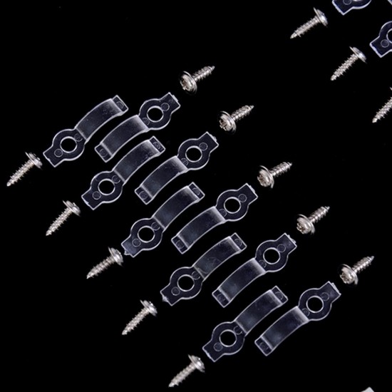 10PCS Fixed Silicon Clip for 8mm Waterproof 3528 3014 5050 LED Strip Light Bracket Clamp with Screws 10PCS Fixed Silicon Clip for 8mm Waterproof 3528 3014 5050 LED Strip Light Bracket Clamp with Screws