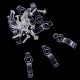 10PCS Fixed Silicon Clip for 8mm Waterproof 3528 3014 5050 LED Strip Light Bracket Clamp with Screws