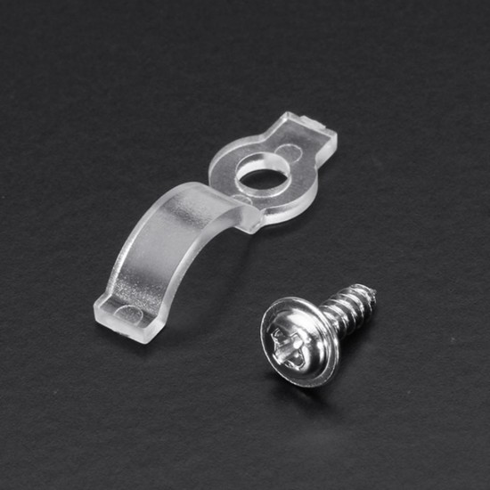 10PCS Fixed Silicon Clip for 8mm Waterproof 3528 3014 5050 LED Strip Light Bracket Clamp with Screws 10PCS Fixed Silicon Clip for 8mm Waterproof 3528 3014 5050 LED Strip Light Bracket Clamp with Screws