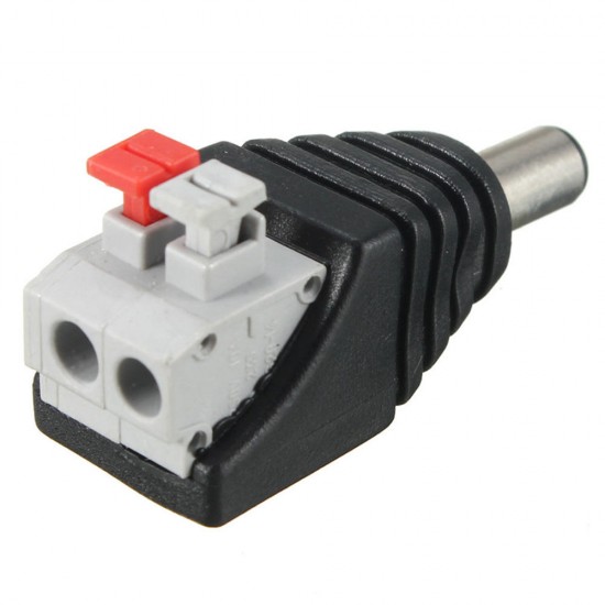 10PCS DC Power Male 5.5*2.1mm Connector Adapter Plug Cable Pressed for LED Strips 12V 10PCS DC Power Male 5.5*2.1mm Connector Adapter Plug Cable Pressed for LED Strips 12V