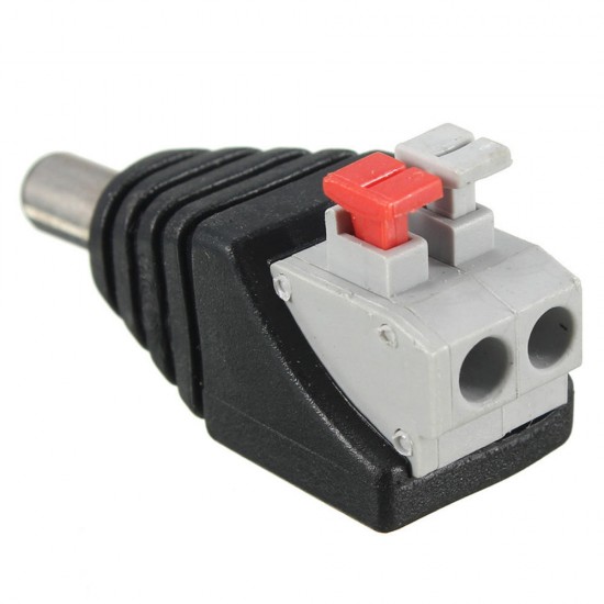 10PCS DC Power Male 5.5*2.1mm Connector Adapter Plug Cable Pressed for LED Strips 12V 10PCS DC Power Male 5.5*2.1mm Connector Adapter Plug Cable Pressed for LED Strips 12V
