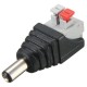 10PCS DC Power Male 5.5*2.1mm Connector Adapter Plug Cable Pressed for LED Strips 12V