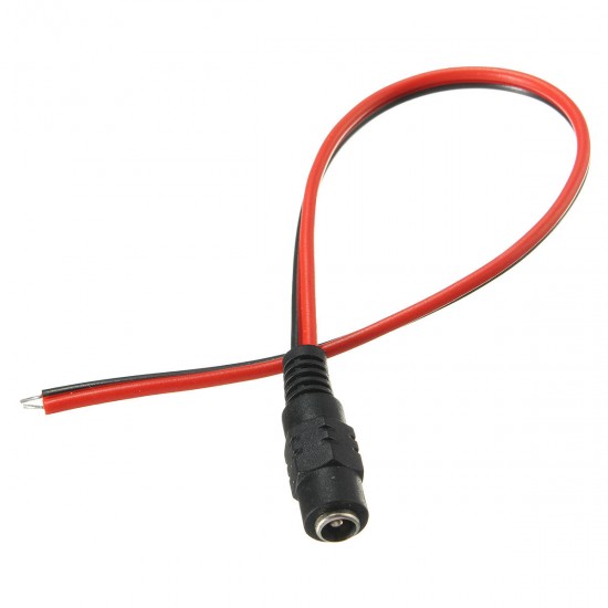10PCS DC12V Female Power Supply Jack Connector Cable Plug Cord Wire 5.5mm x 2.1mm 10PCS DC12V Female Power Supply Jack Connector Cable Plug Cord Wire 5.5mm x 2.1mm